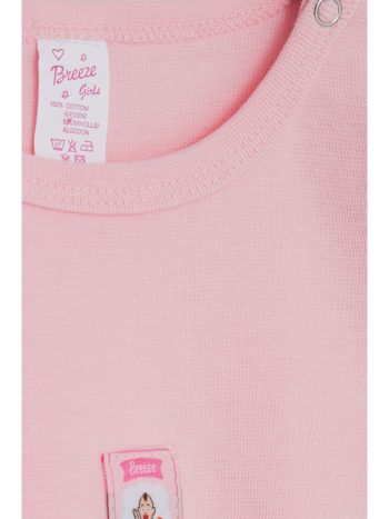 Breeze Girl's Printed Snap Bodysuit Pink (9 Months - 3 Years)