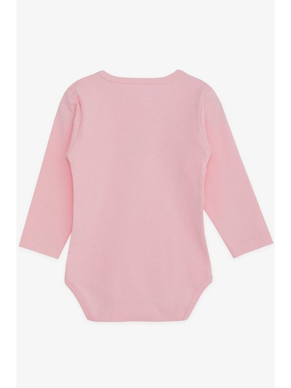 Breeze Girl's Printed Snap Bodysuit Pink (9 Months - 3 Years)