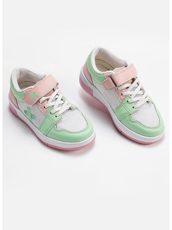 Casabony Green Casa Mint Pink Girls' Sneakers