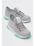 TONNY BLACK Unisex Kids Grey Green Casual Lace-Up Sneakers