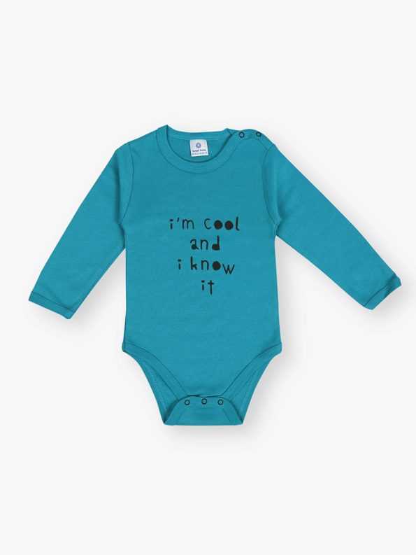 Luggi Baby Purple Printed Long Sleeve Bodysuit Set for Boys