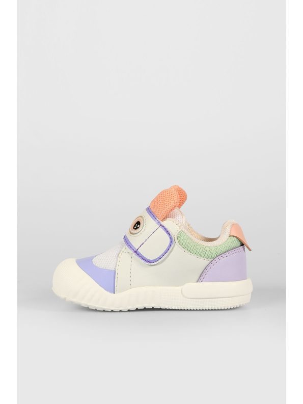 Vicco Printed White Sneakers for Baby Girls