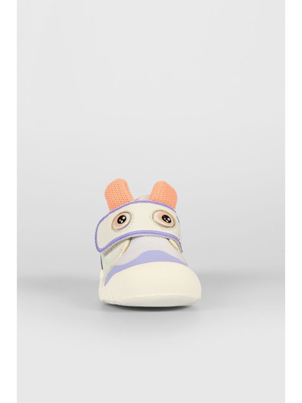 Vicco Printed White Sneakers for Baby Girls