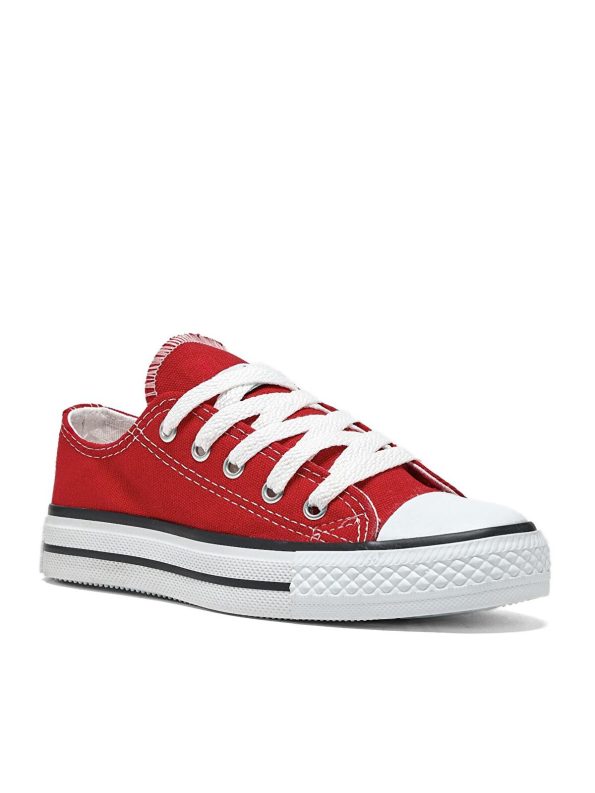 TONNY BLACK Unisex Red Casual Sneakers for Kids