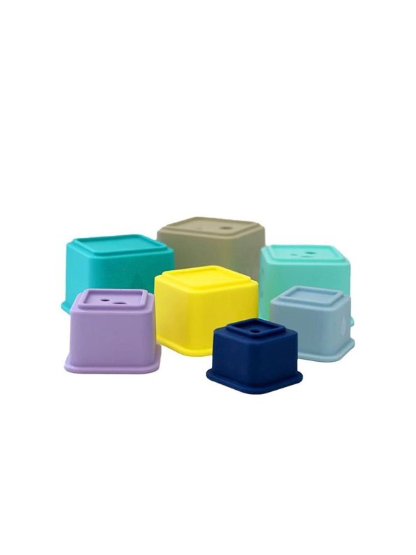 Bblüv Stäk Silicone Stacking Cubes Educational Toy