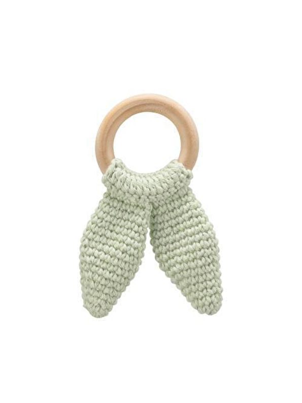 Babyjem Wooden Ring Teether Green