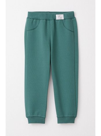 Breeze Boys' Baby Jogger Pants with Patch in Petrol Green (1-3 Years)