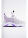 Muggo Purple JETSON Unisex Kids Lace-Up Casual Sneakers