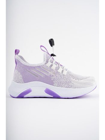 Muggo Purple JETSON Unisex Kids Lace-Up Casual Sneakers
