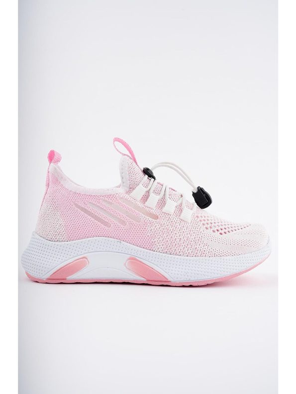 Muggo Pink JETSON Unisex Kids Lace-Up Comfortable Sneaker