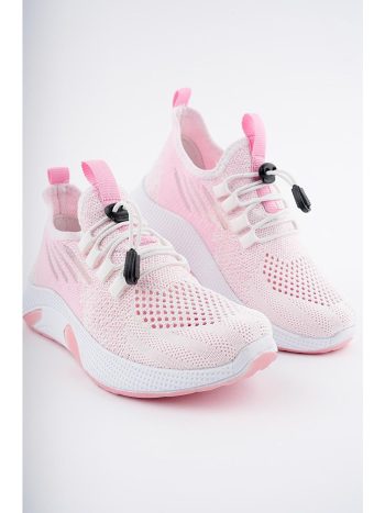 Muggo Pink JETSON Unisex Kids Lace-Up Comfortable Sneaker