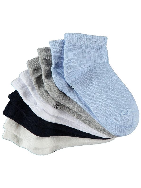 Striped Baby Boy Sock Slippers Set of 5