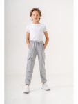 Mışıl Kids Gray Cargo Pocket Basic Boys' Sweatpants
