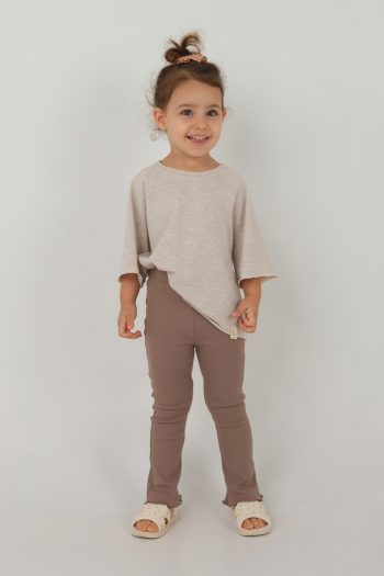 Brown Flared Leggings
