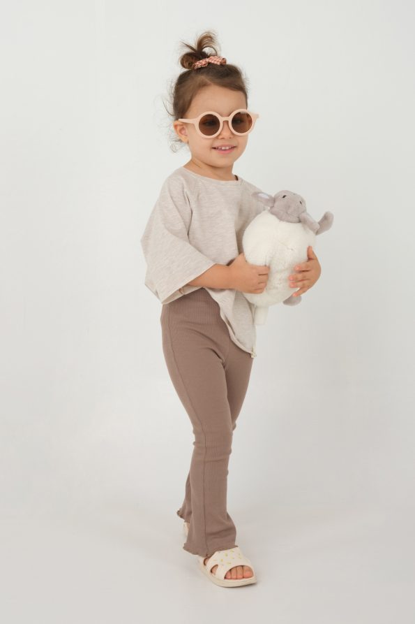 Brown Flared Leggings