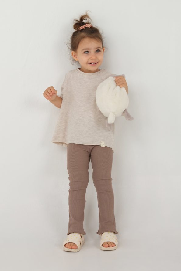 Brown Flared Leggings