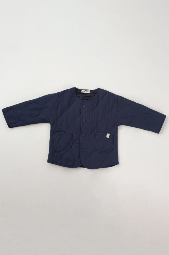 Navy Quilted Jacket