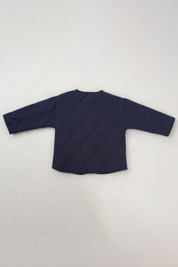 Navy Quilted Jacket