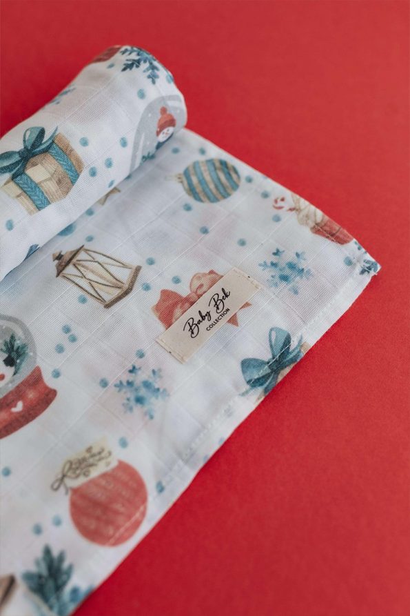 Snow Globe Muslin Blanket