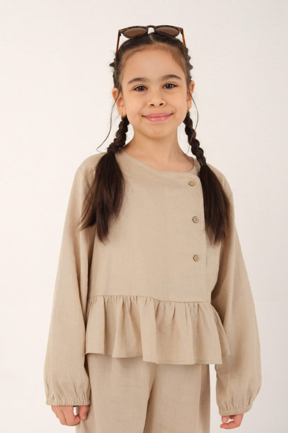 Beige Linen Set