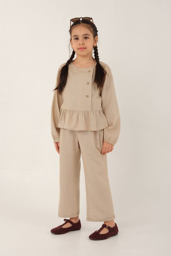 Beige Linen Set