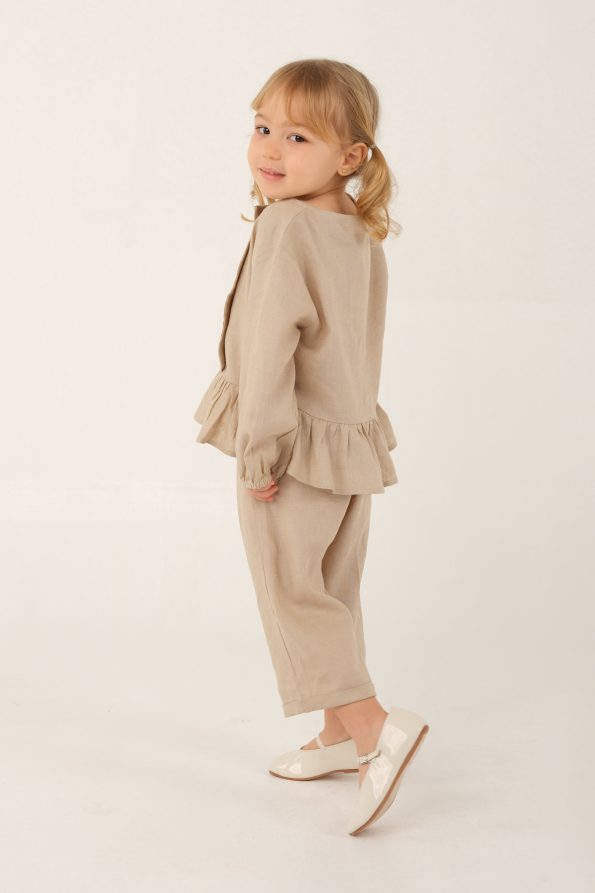 Beige Linen Set
