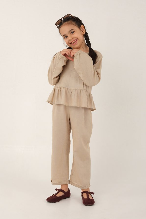Beige Linen Set