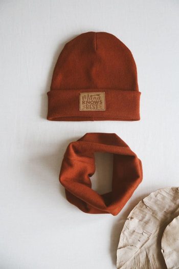 Brick Beret & Neckwarmer Set