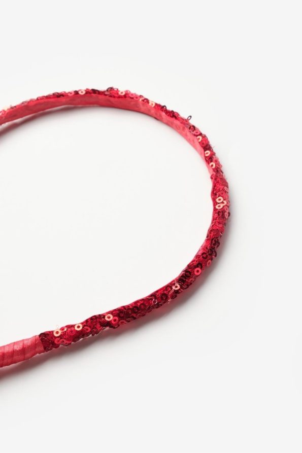 Red Sequin Girl's Headband