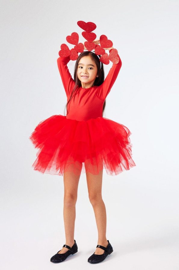 Red Tulle Skirt Ballerina Dress - Miranda