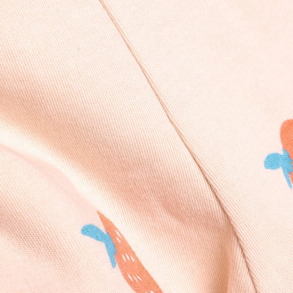 Coral Interlock Patterned Leggings with Socks for Baby Girls