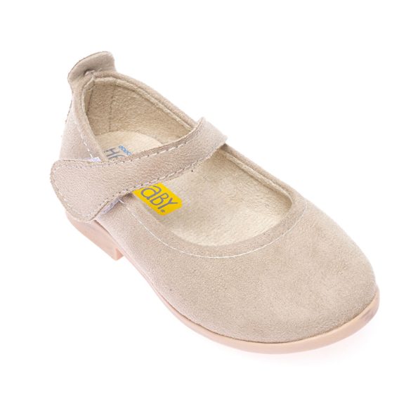 Black Suede Baby Girl Ballerina Shoes