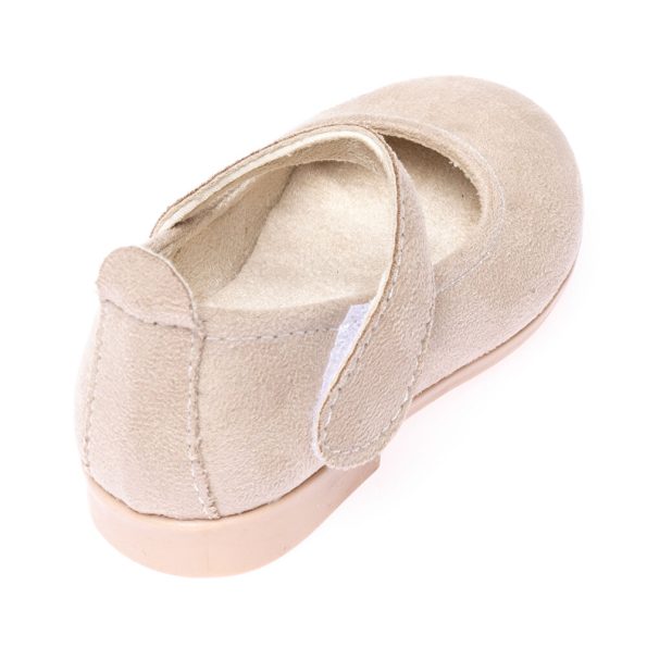 Black Suede Baby Girl Ballerina Shoes