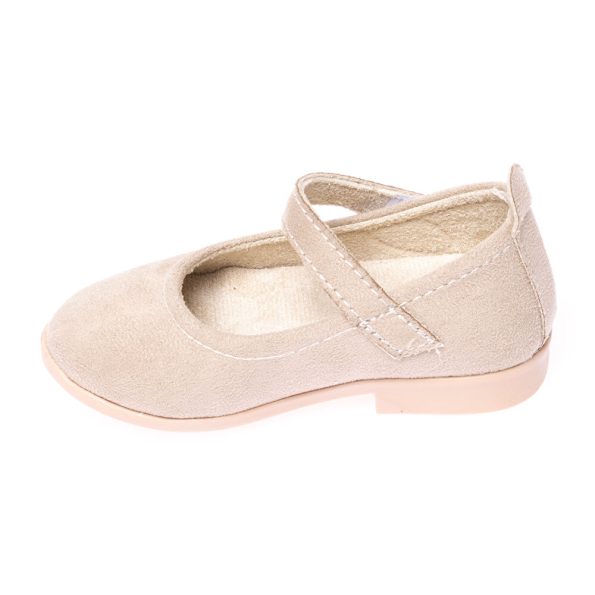 Black Suede Baby Girl Ballerina Shoes