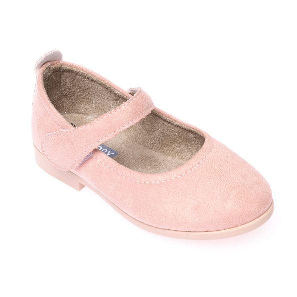 Girls' Suede Ballet Flats Pink