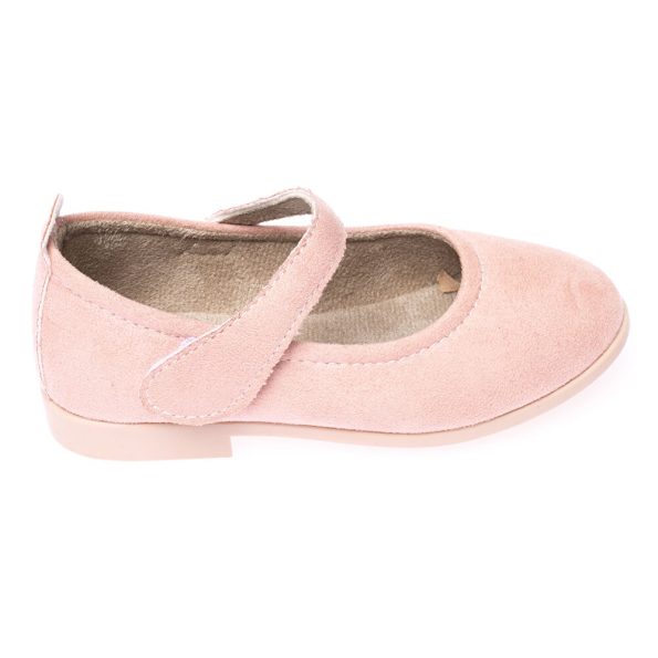 Girls' Suede Ballet Flats Pink