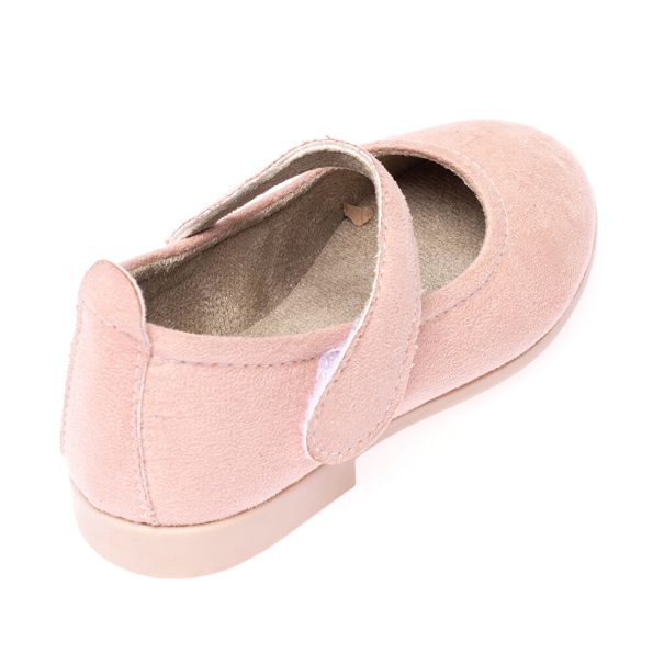 Girls' Suede Ballet Flats Pink