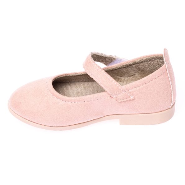 Girls' Suede Ballet Flats Pink
