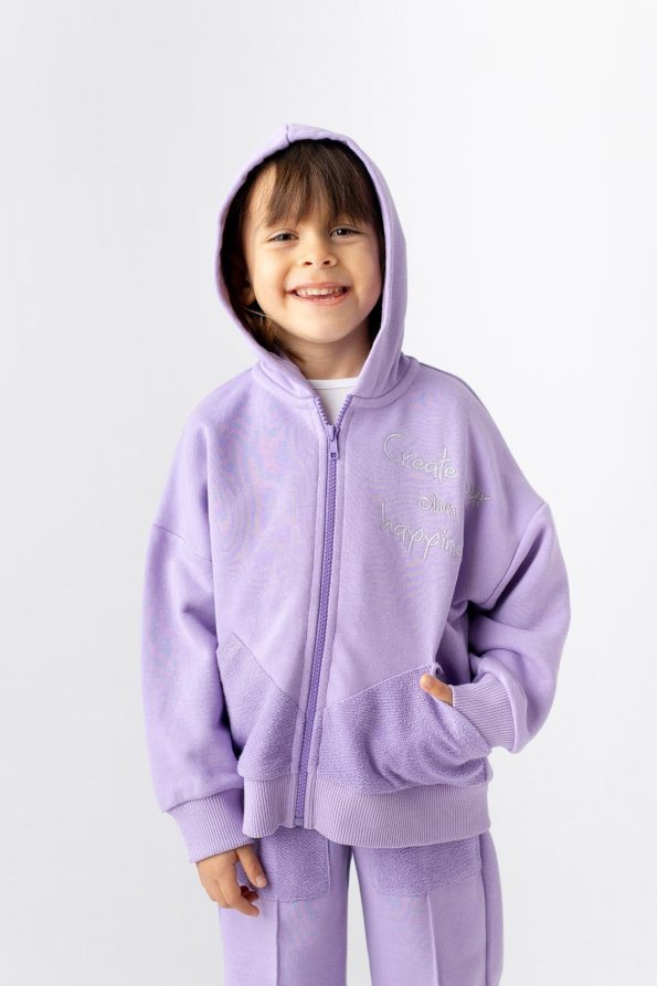 Girls' Zippered Tracksuit
