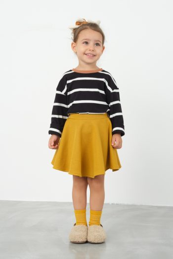 Mustard Flared Skirt