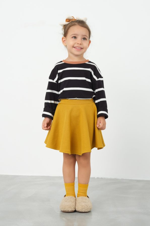 Mustard Flared Skirt