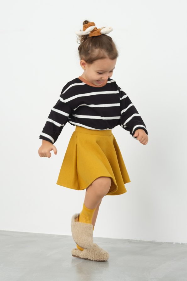 Mustard Flared Skirt