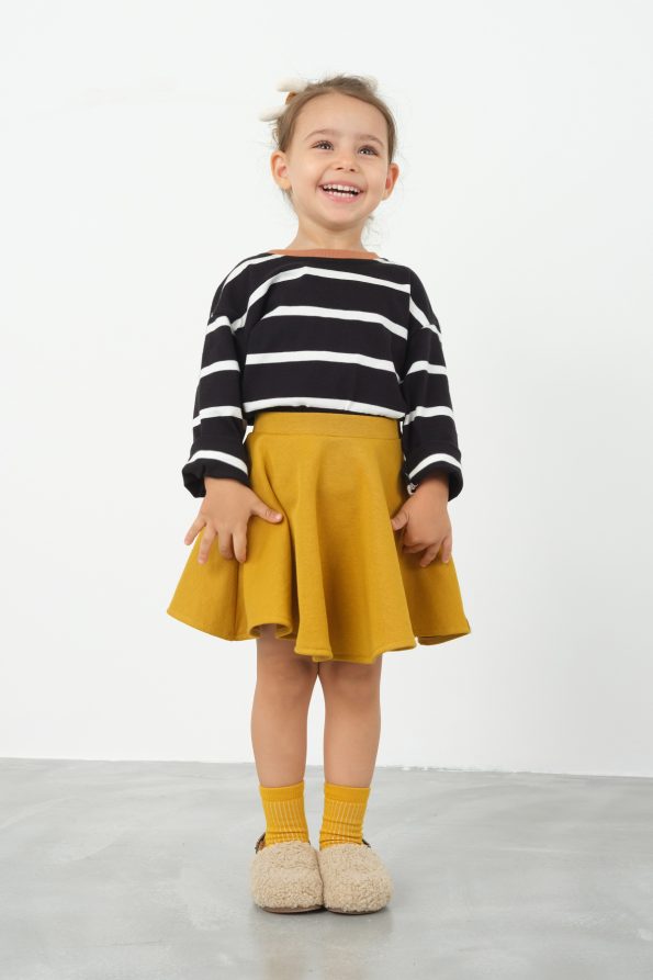 Mustard Flared Skirt