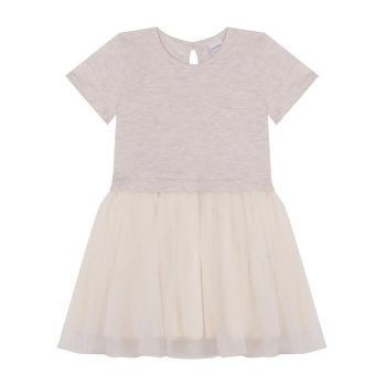 Contrast Cream Tulle Dress