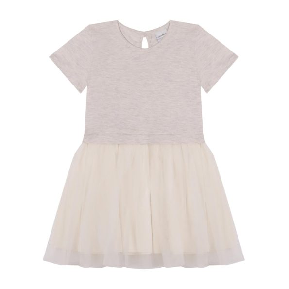 Contrast Cream Tulle Dress