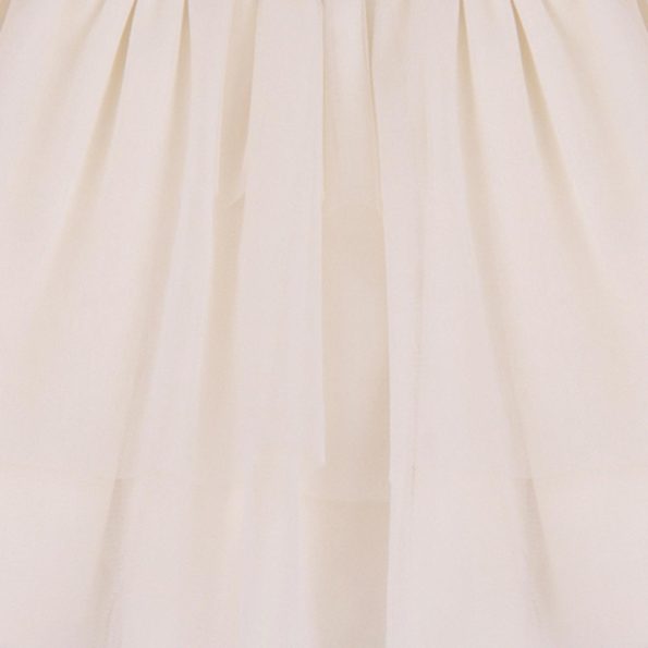 Contrast Cream Tulle Dress