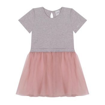 Contrast Pink Tulle Dress