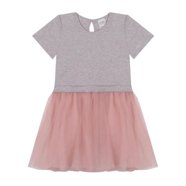 Contrast Pink Tulle Dress