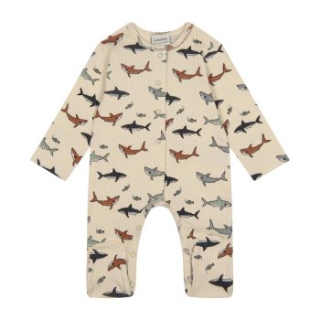 Shark Print Romper