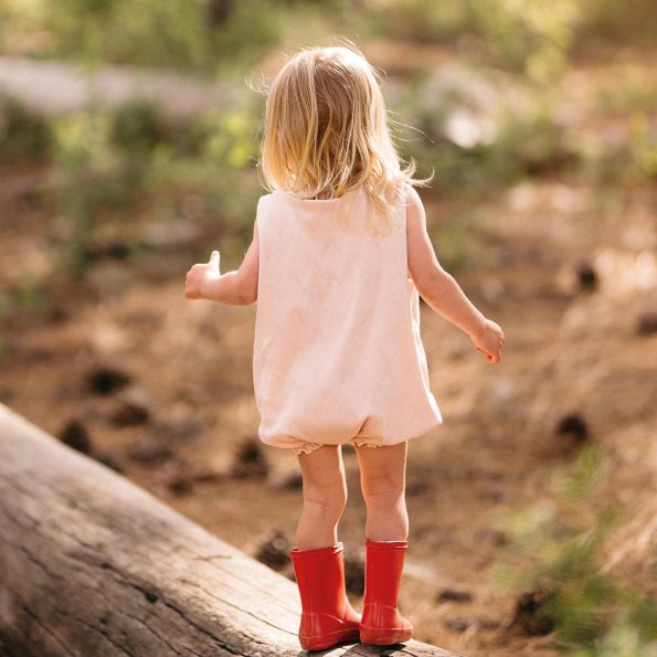 Ribbon Jacquard Balloon Onesie